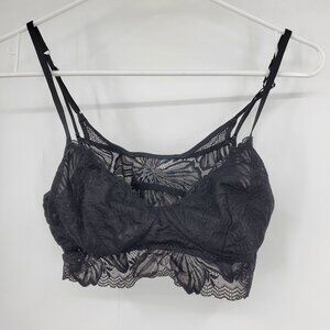 Aerie Women's Black Lace Bralette Bra Size‎ Small